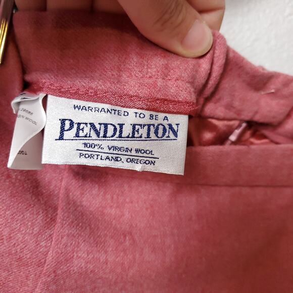PENDLETON Virgin Wool Pencil Skirt With Women's Sz 6 - Picture 4 of 7